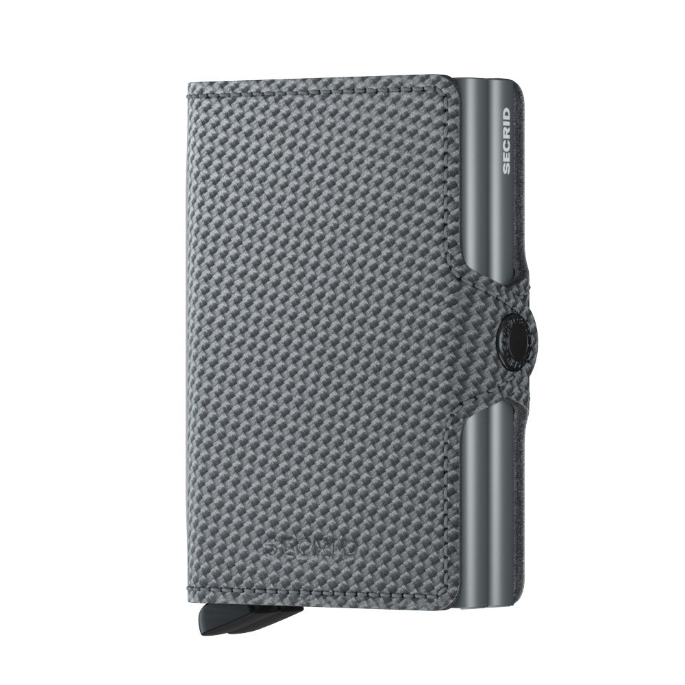 Secrid Twinwallet Carbon Cool Grey/Grey RFID Secure Authorized Dealer Genuine Leather