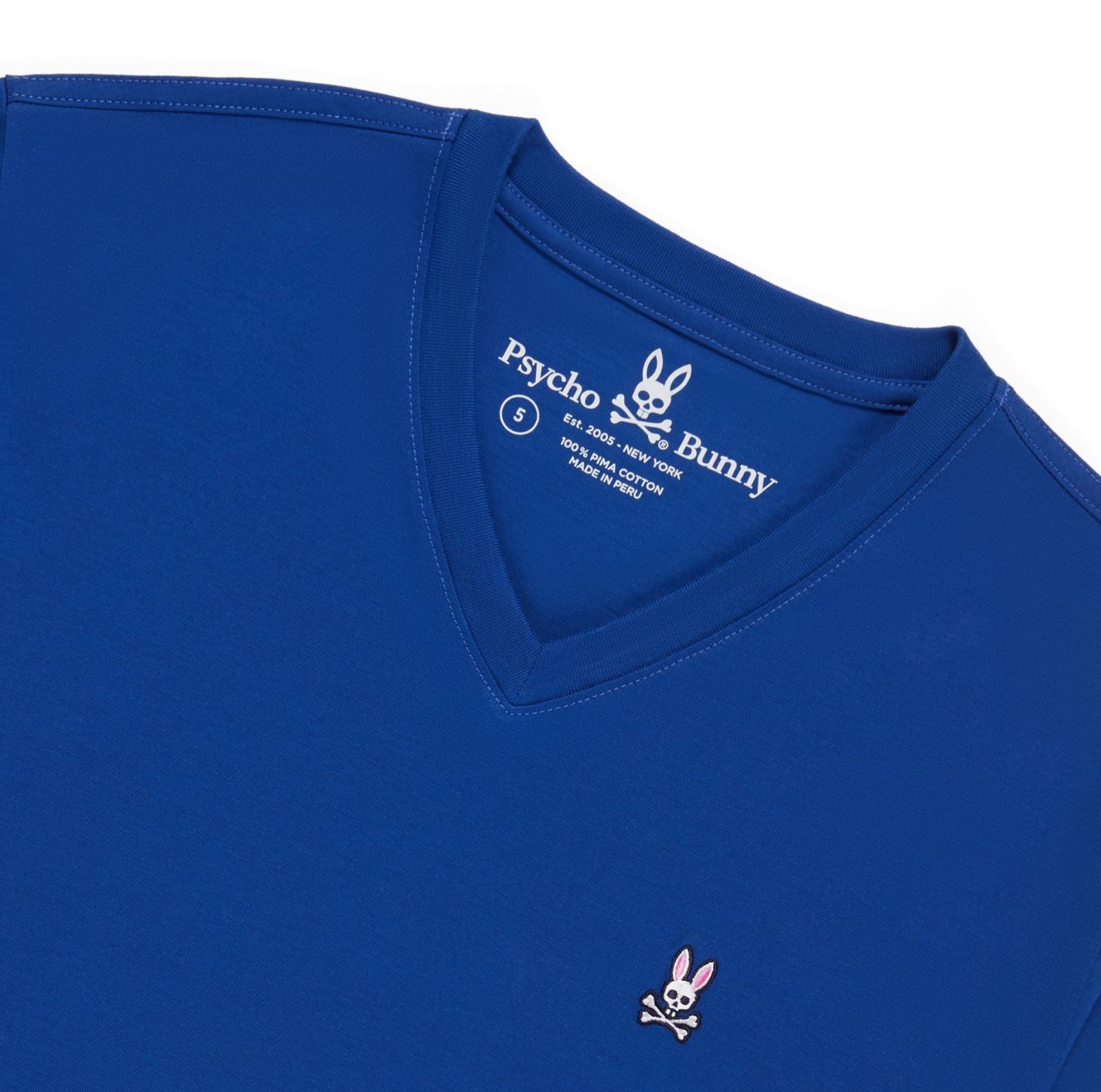 Psycho Bunny Classic V-Neck Tee Space Blue