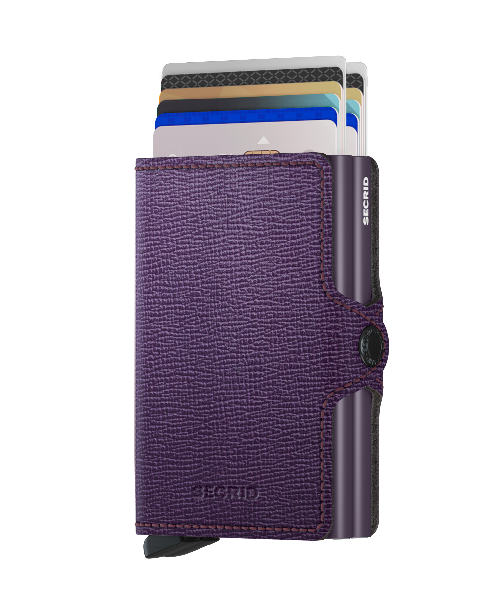 Secrid Twinwallet Crisple Purple RFID Secure authorized dealer genuine leather