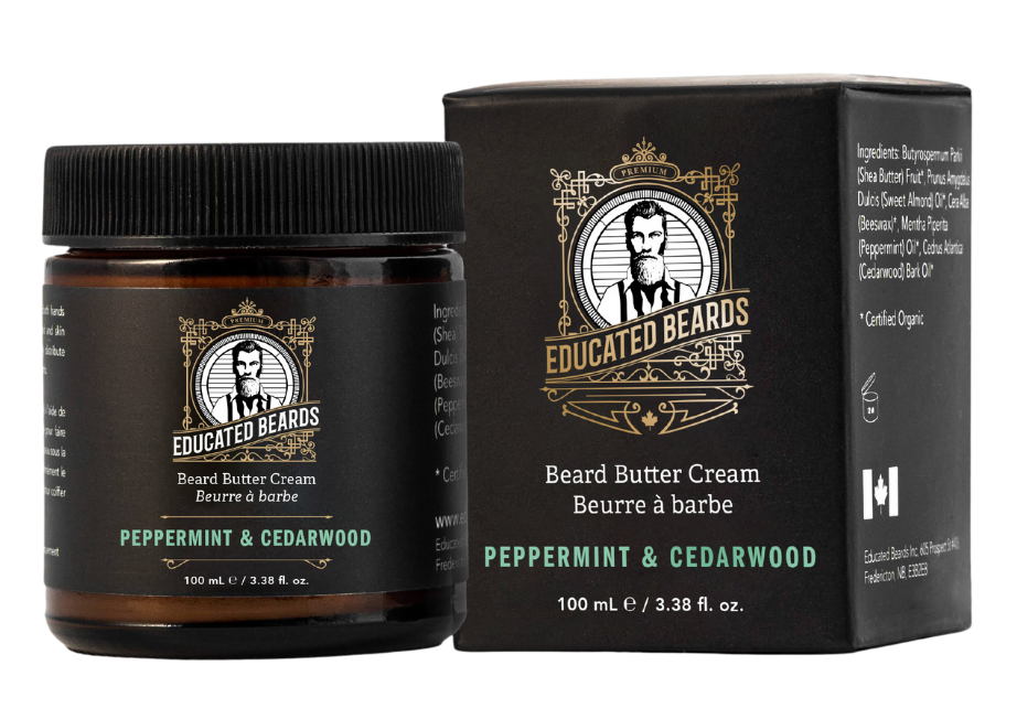 Educated Beards Beard Butter Cream Peppermint & Cedarwood 100ml/3.38fl.oz