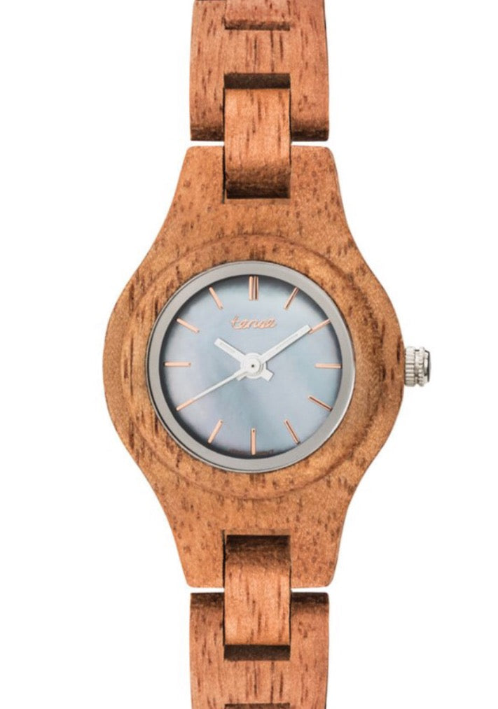 Tense  Wood Watches Small Pacific Gabriola  Butternut Locally Hand Made