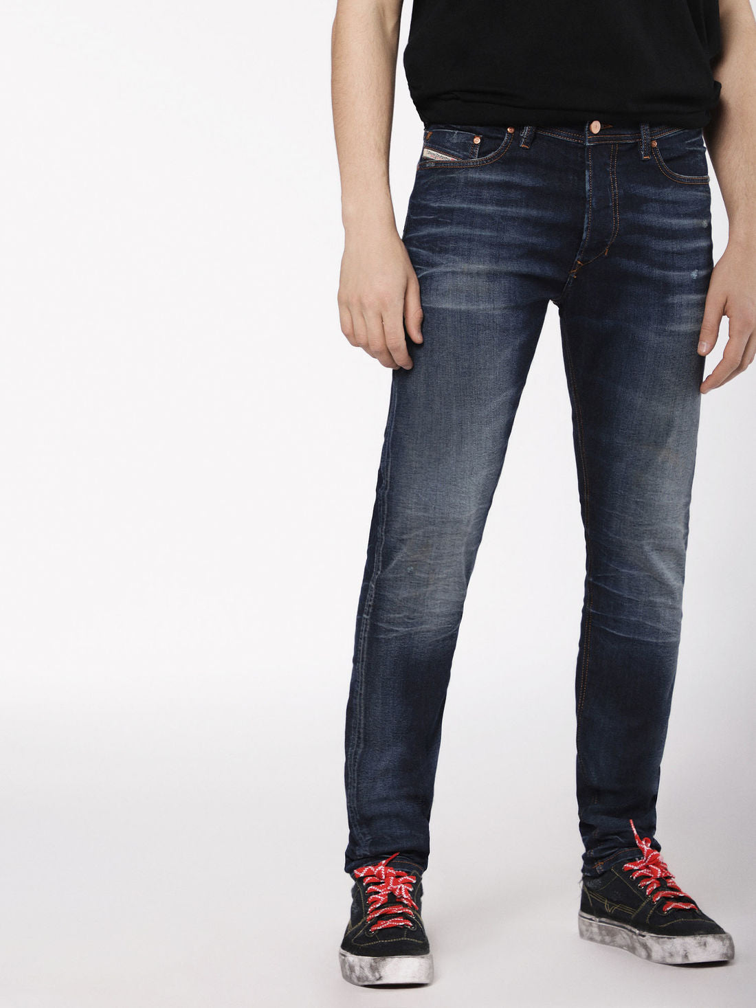 LARKEE Regular Straight Stretch Jeans