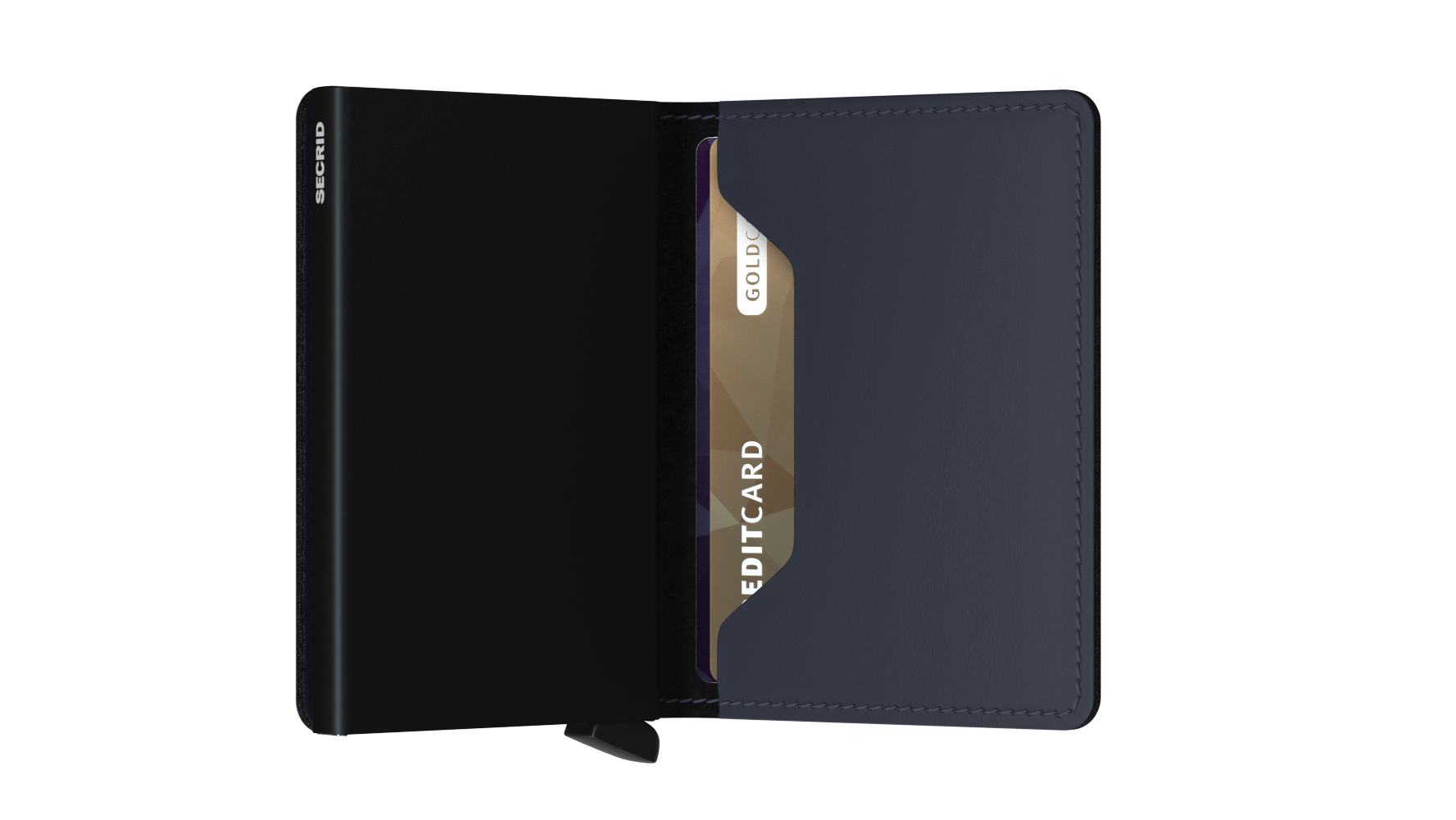 Secrid Slimwallet Matte NightBlue RFID Secure Authorized Dealer Genuine Leather Slim Wallet