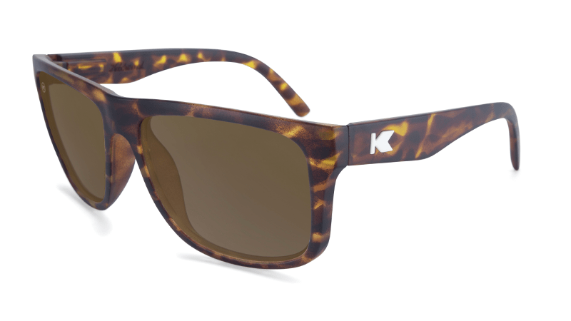 Knockaround Unisex Sunglasses Torrey Pines Matte Tortoise Shell/Amber Polarized