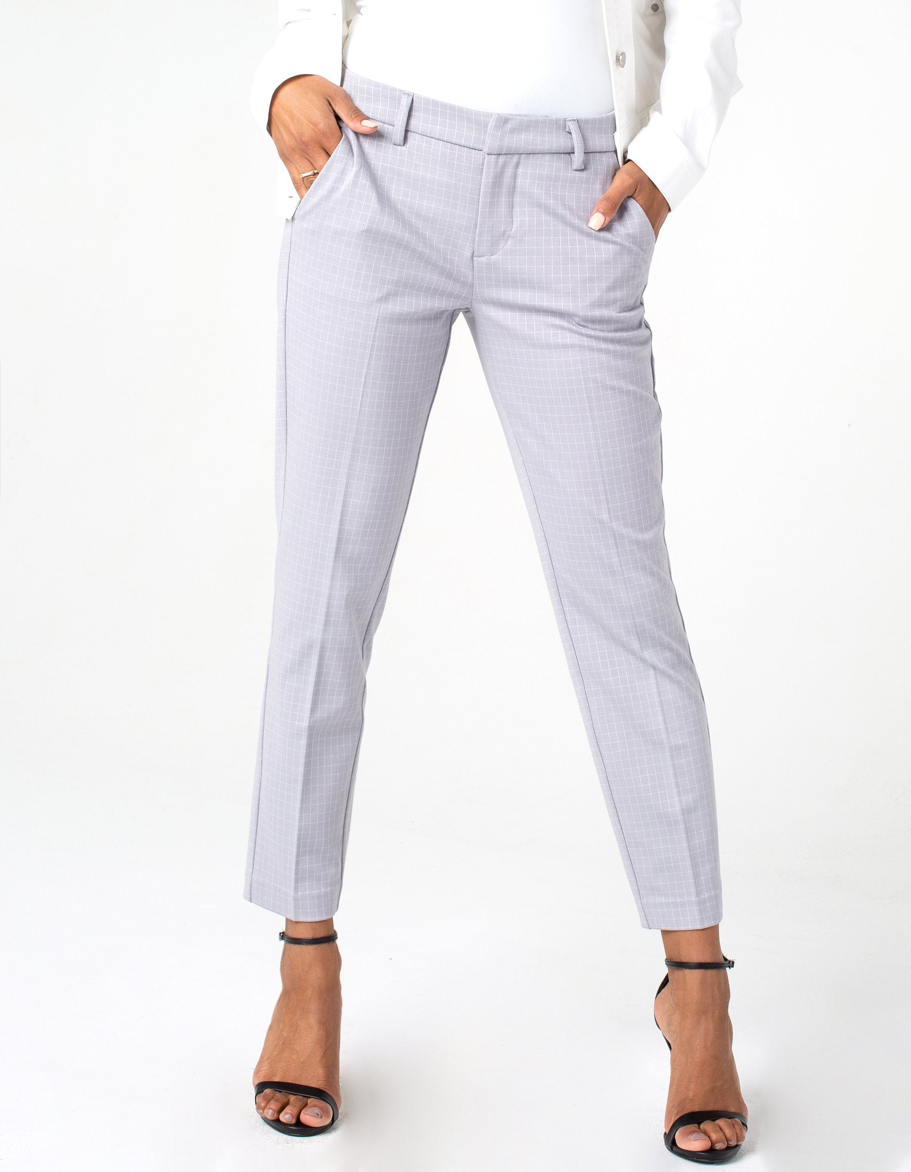 Aspen Grid Straight-Leg Ponte Pants - Chico's Off The Rack - Chico's Outlet