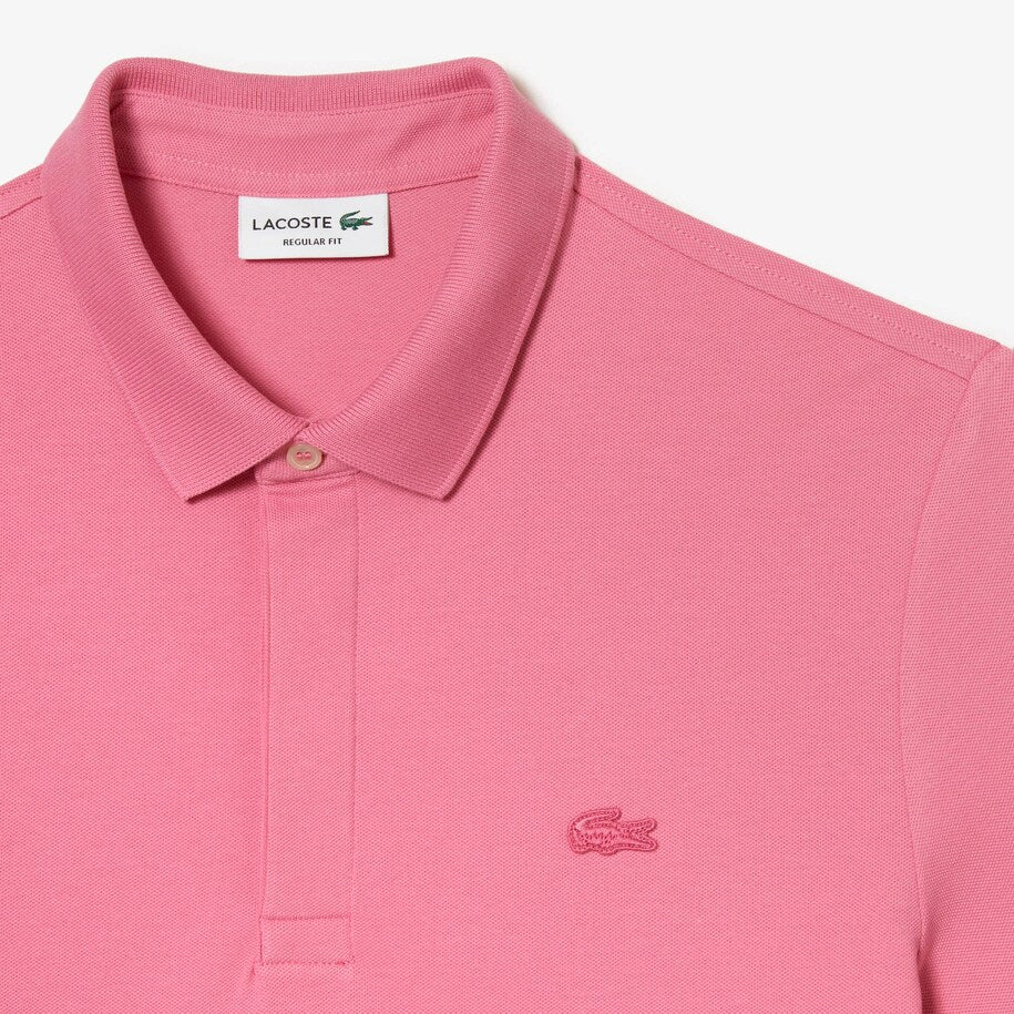 Mens pink lacoste polo 2025 shirt