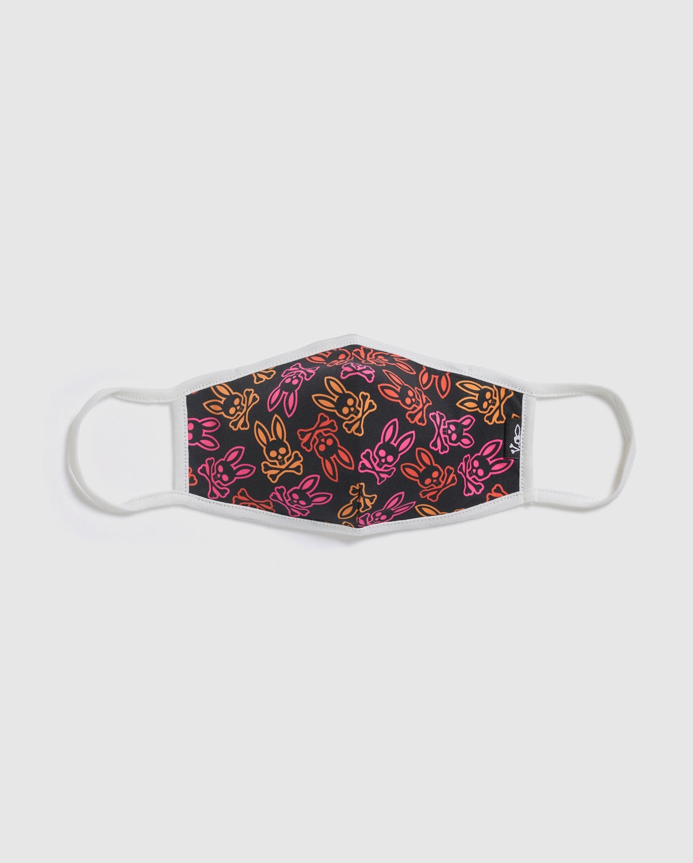 Psycho Bunny Orange POP Unisex Face Mask 100% Cotton Adjustable Wire Nose One size fits all