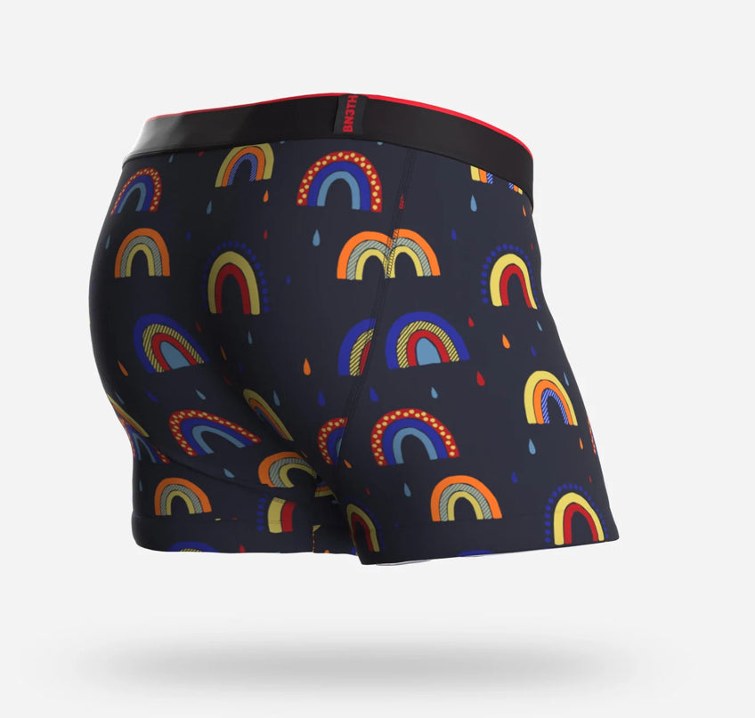 Trunk Boxer Brief 3.5” Rainbows 🌈 Dark Navy Print Underwear