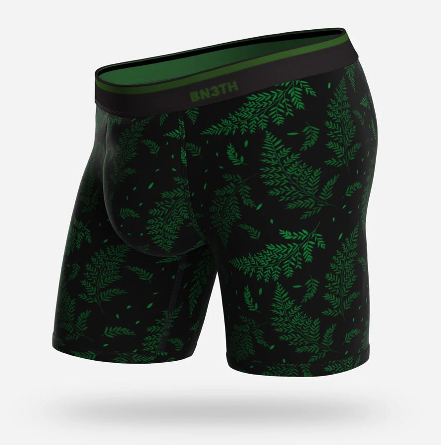 classic boxer brief long Cut 6.5” Fern Gully Green Print Underwear