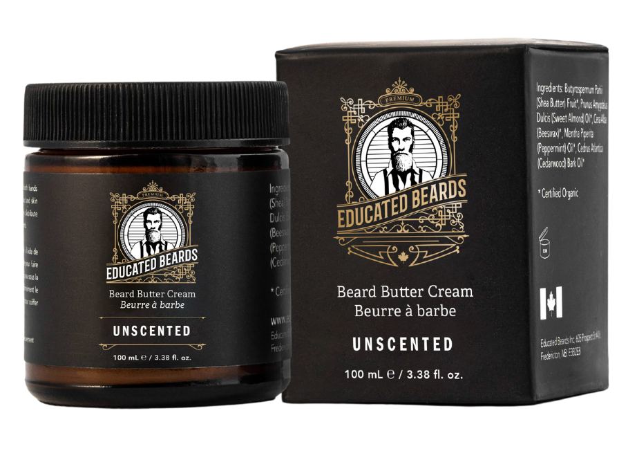 Educated Beards Beard Butter Cream Unscented 100ml/3.38fl.oz