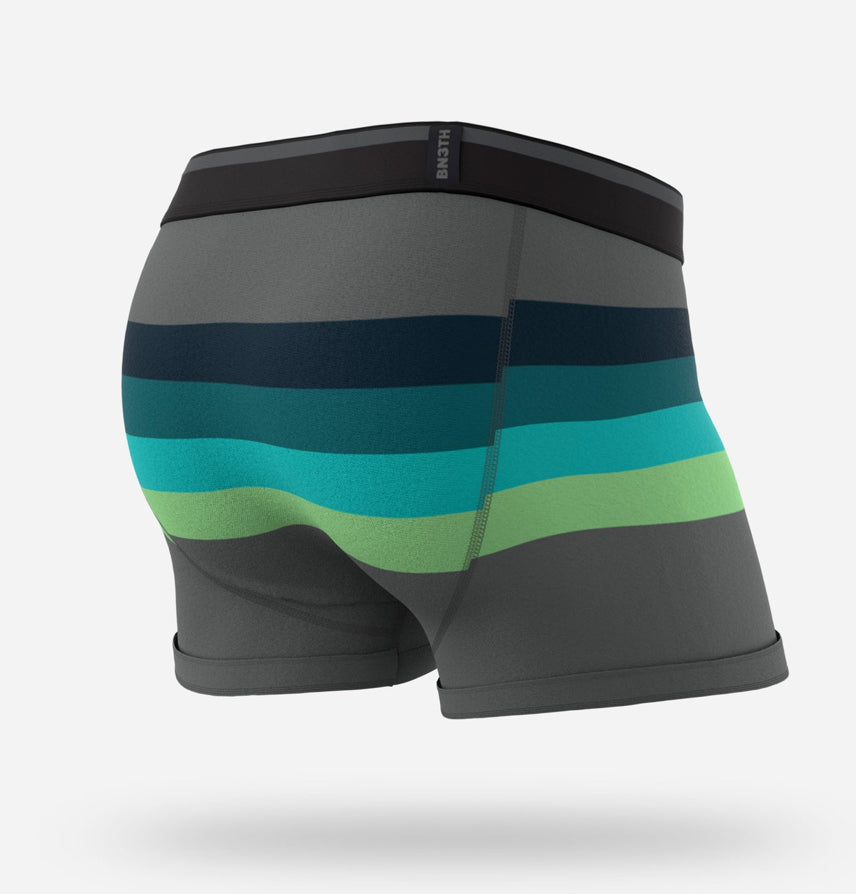 BN3TH Men’s 3.5” Trunk Boxer Brief Retrostripe Slate Print Underwear