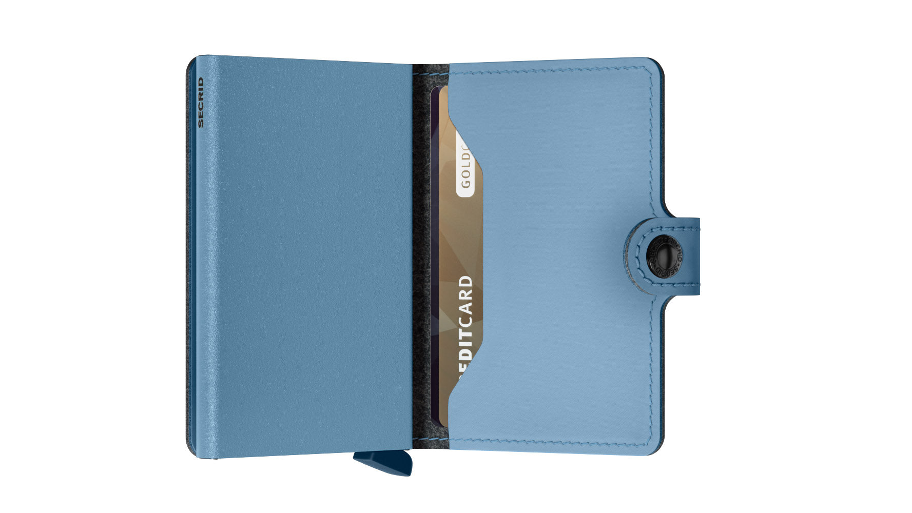 Miniwallet Vegan Yard Sky Blue/Blue RFID Secure