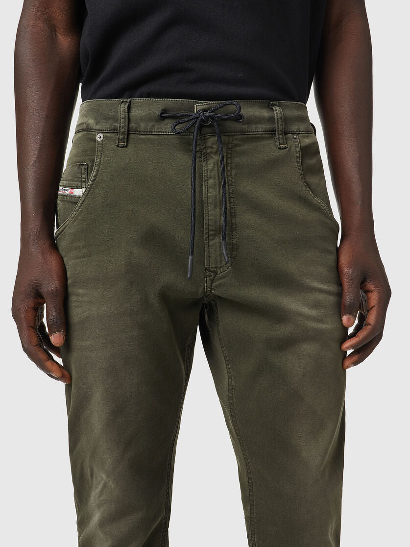 Krooley 0670M Tapered Forest Night Green Joggjeans