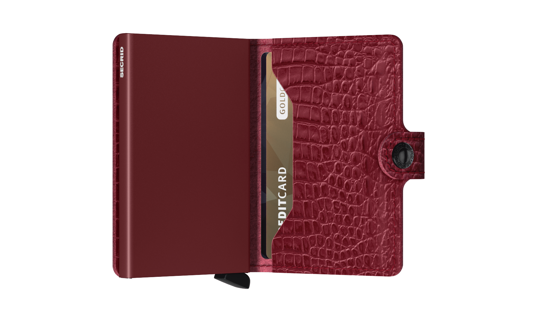 Secrid Miniwallet Nile Ruby RFID Secure Authorized Dealer Leather Mini Wallet