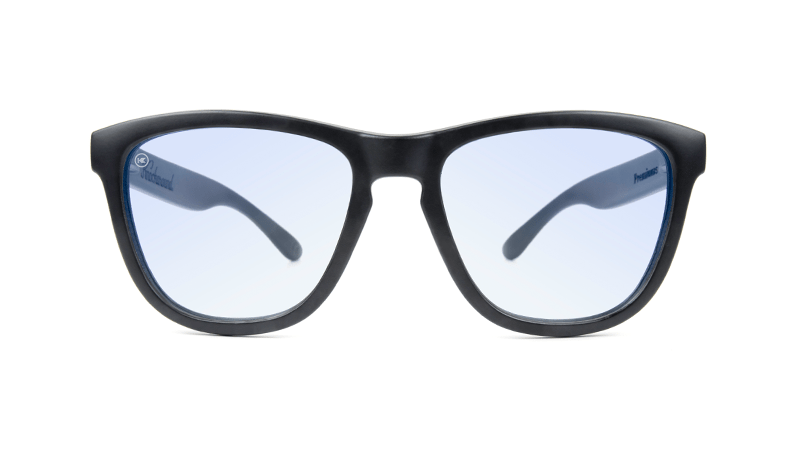 Knockaround Unisex Premiums Black On Black Blue Light Blockers Sunglasses