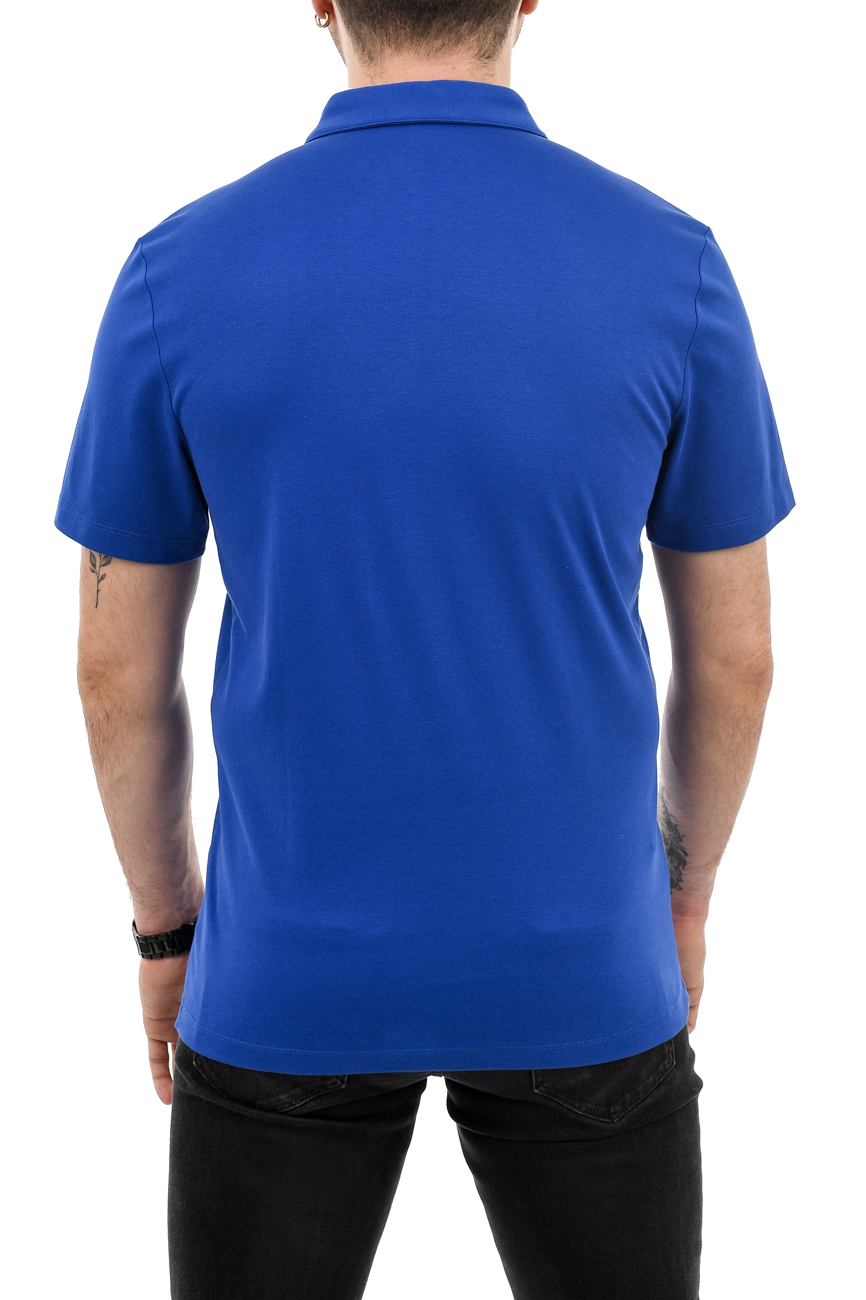 Michael Kors Short Sleeve Polo Shirt Royal Blue