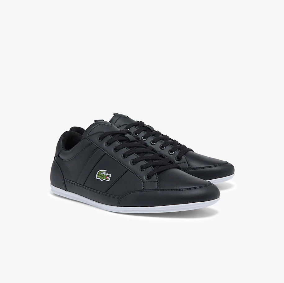 Lacoste Men’s Chaymon Synthetic And Leather Trainers Black
