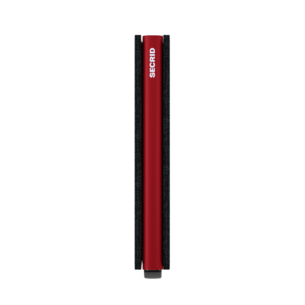 Slimwallet Matte Black/Red RFID Secure