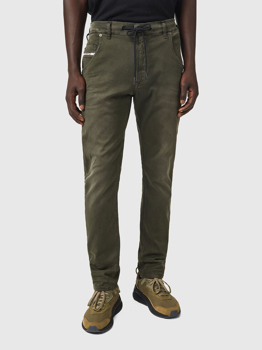 Krooley 0670M Tapered Forest Night Green Joggjeans