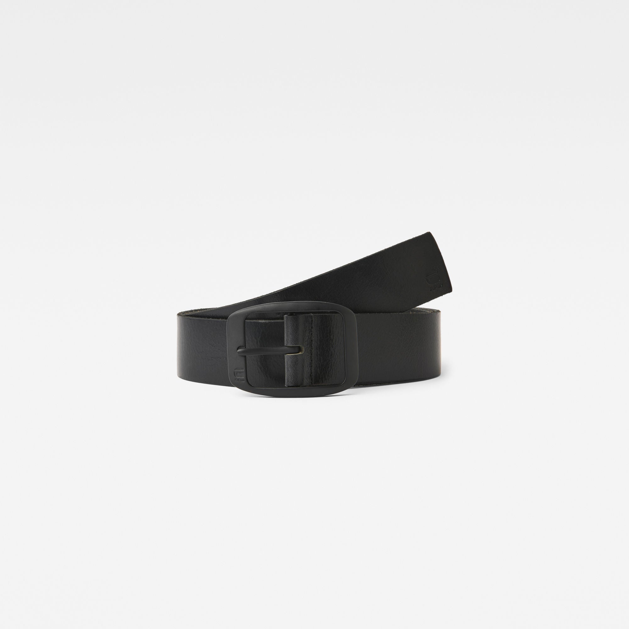 Ladd black/black cuba leather Belt