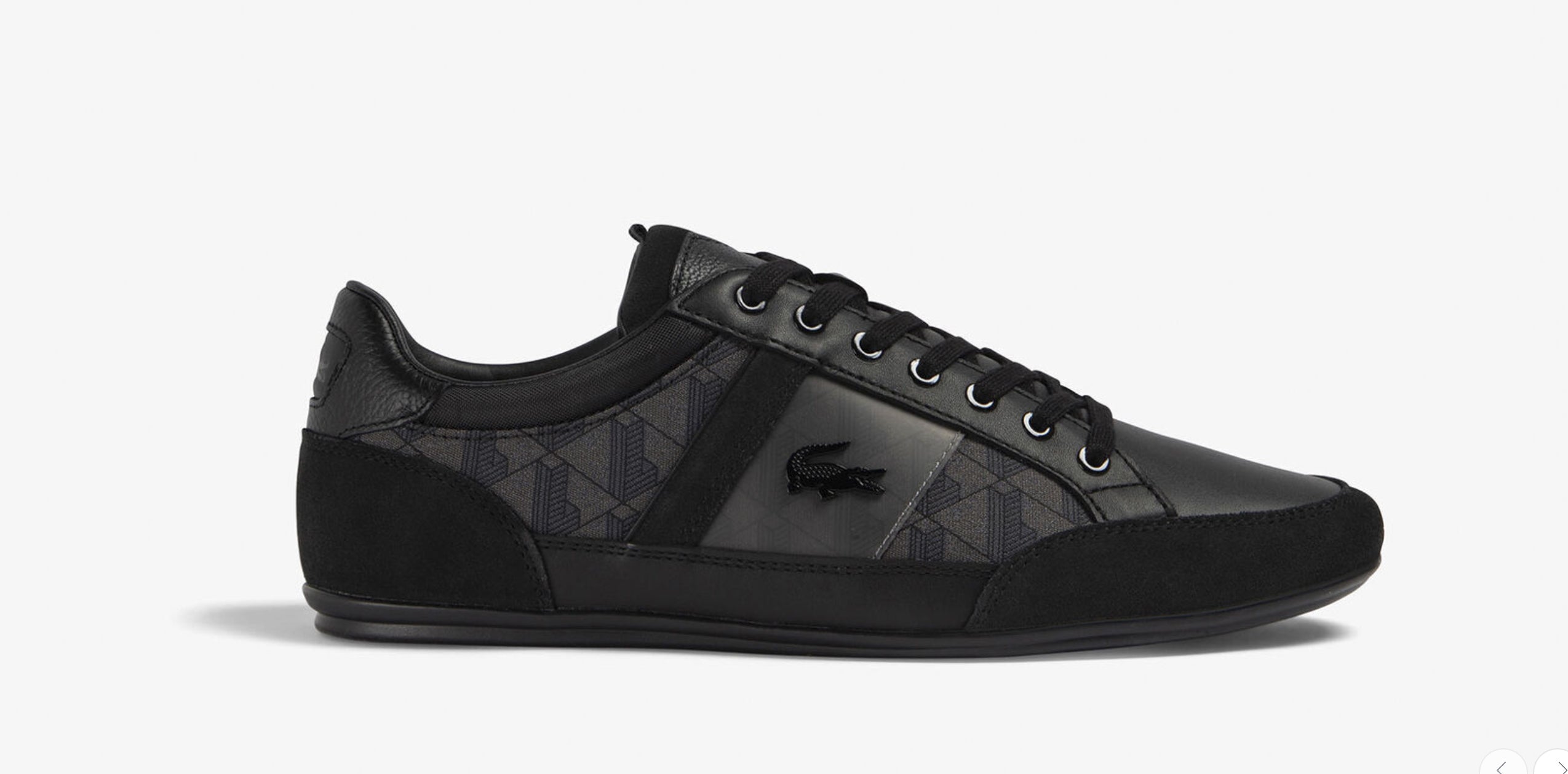 Chaymon Textile Tonal Trainers Black/Grey