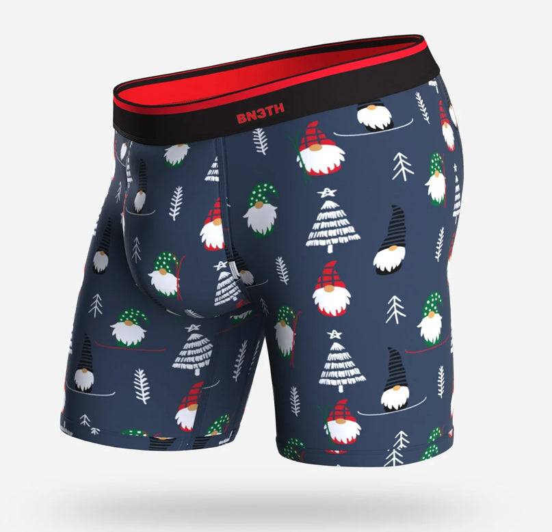 Classic Cut 6.5” Gnome for the Holidays Navy Print Underwear