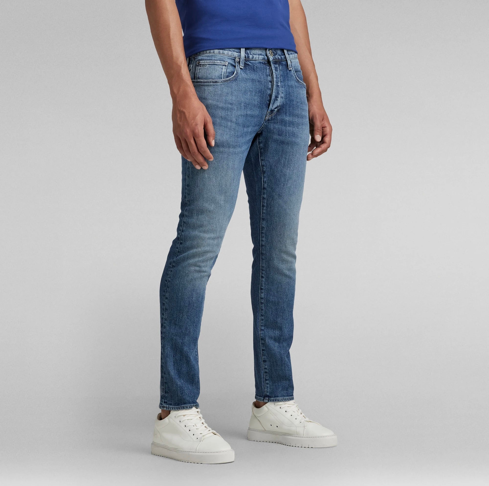 G-Star Raw Men’s Denim 3301 Slim Faded Santorini Stretch Jeans