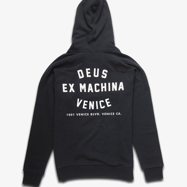 Deus Ex Machina Men’s Venice Address Hoodie Black