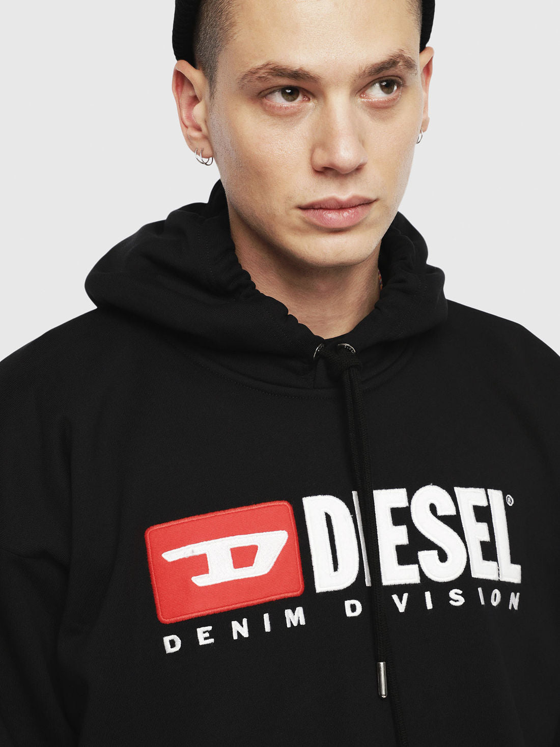 S-DIVISION Sweat Shirt Black Old School Hoodie