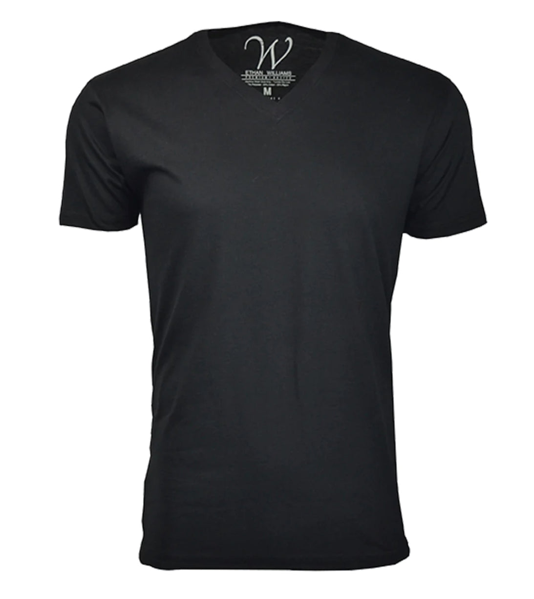 Black Ultra Soft Sueded V-Neck T-Shirt