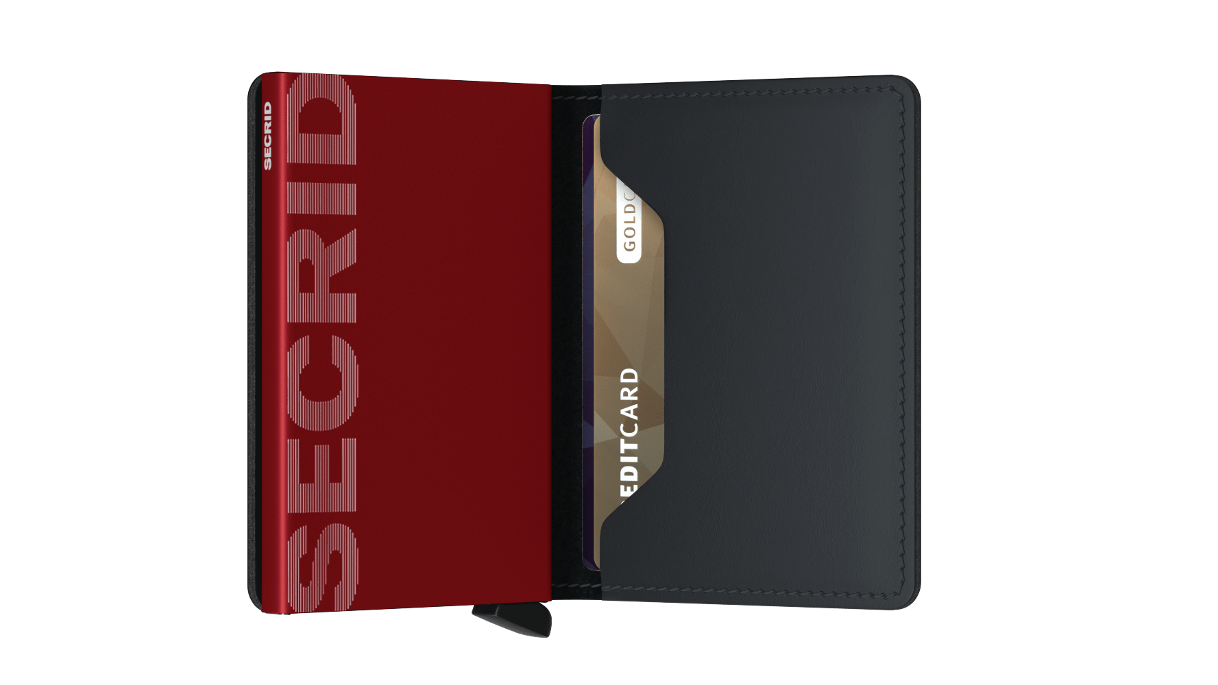 Secrid Slimwallet Matte Black/Red RFID Secure Authorized Dealer Leather