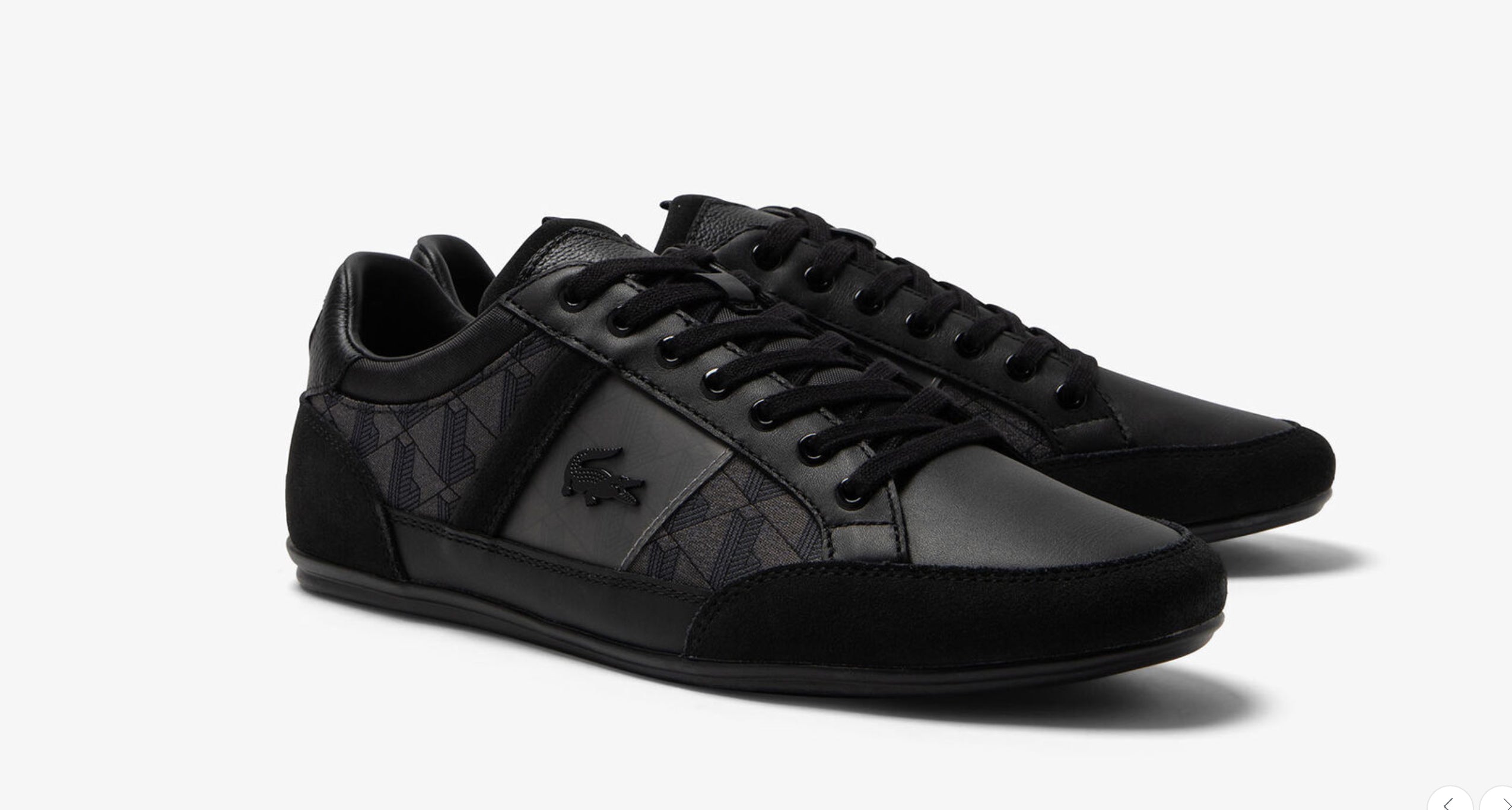 Chaymon Textile Tonal Trainers Black/Grey