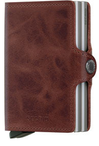 Secrid Twin Wallet - Vintage Brown Twinwallet RFID Secure-Authorized Dealer Leather