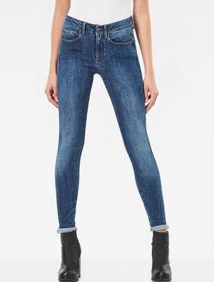 3301 D-Mid Super Skinny Deconstructed Medium Aged Women's Jeans