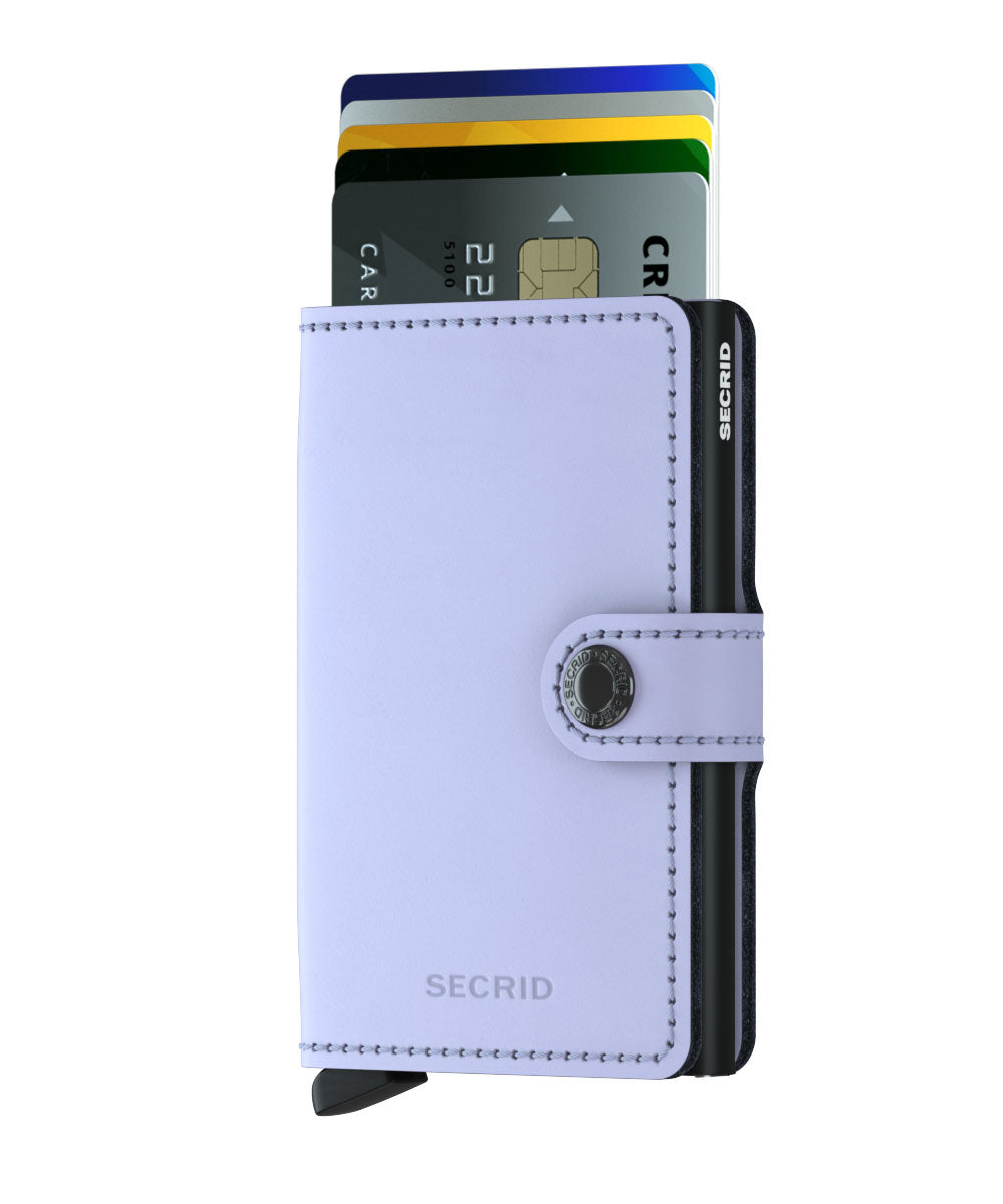 Secrid Miniwallet Matte Lilac/Black RFID Secure Wallet-authorized dealer-mini-wallet Leather