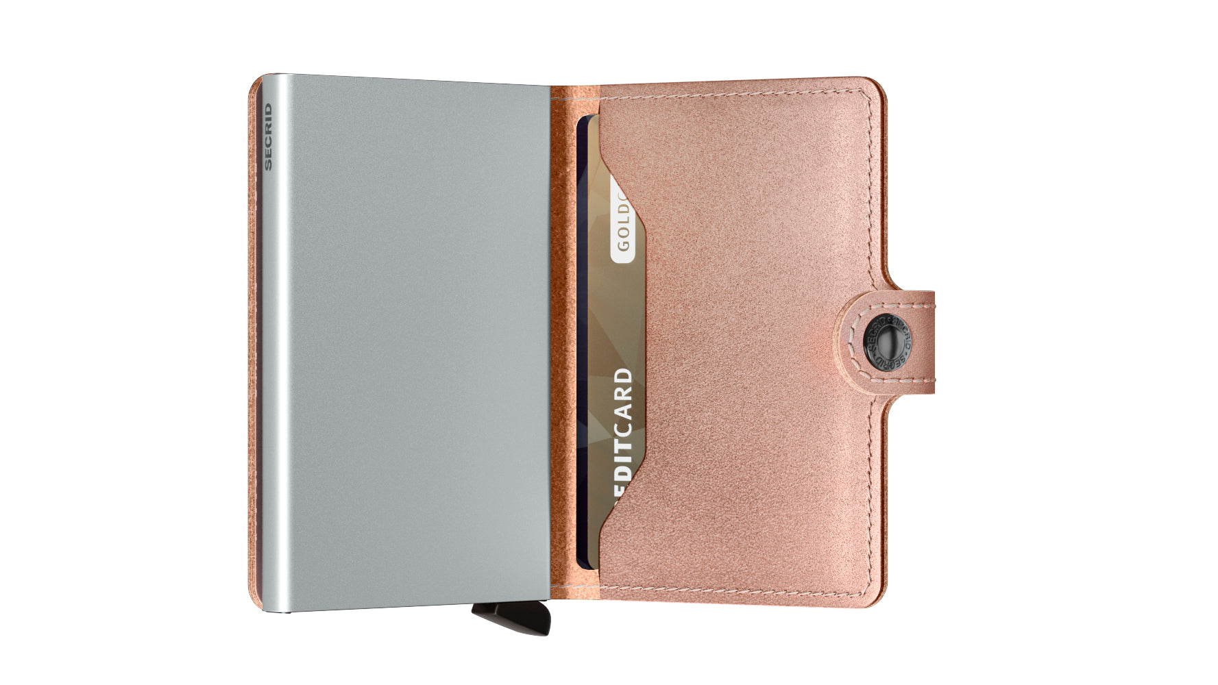 Secrid Miniwallet Metallic-Rose/silver Wallet RFID Secure-Authorized Dealer mini-wallet Leather