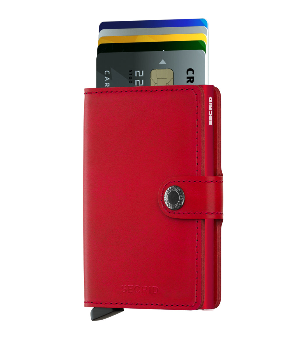 Miniwallet Original Red-Red Wallet RFID Secure