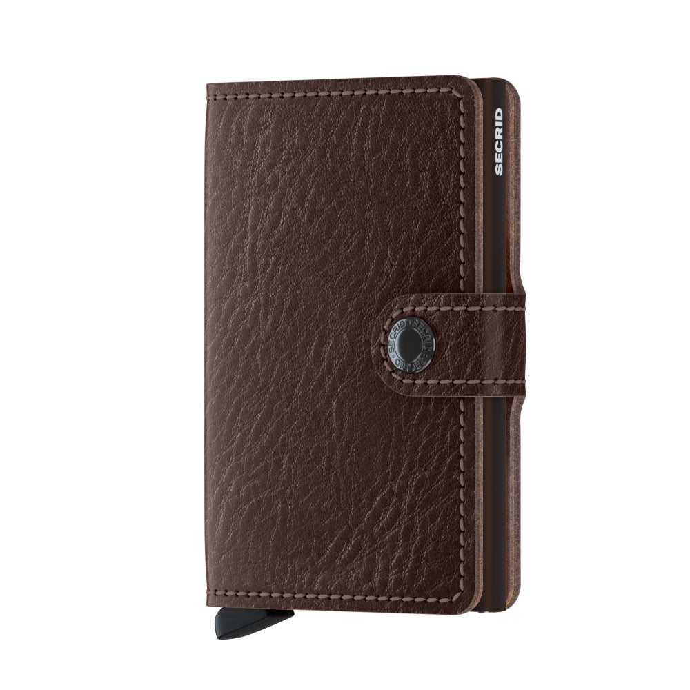 Secrid Miniwallet Veg Espresso/Brown RFID Secure Wallet Mini Authorized Dealer Leather