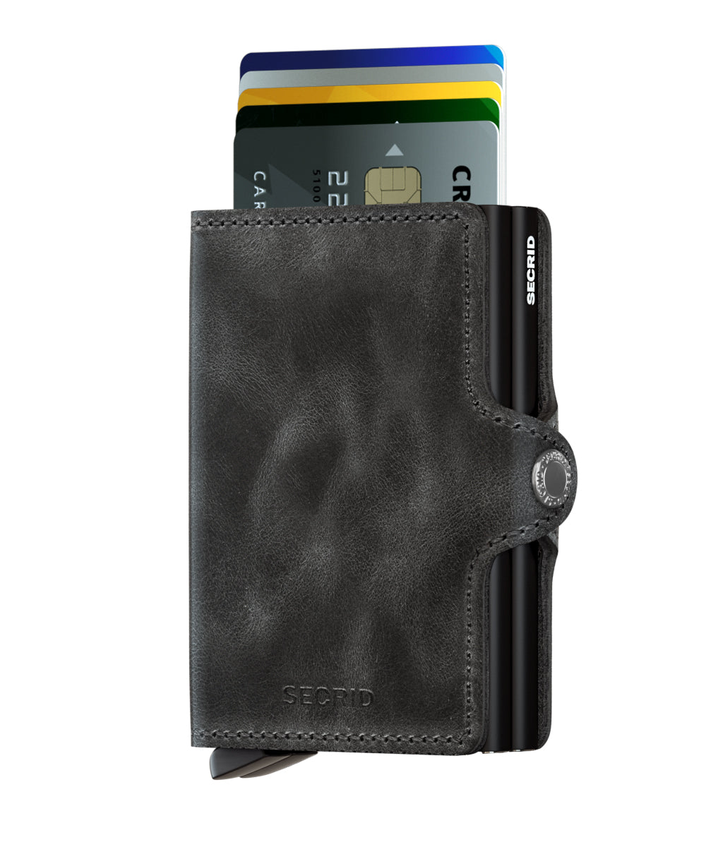 Twinwallet Vintage Black RFID Secure